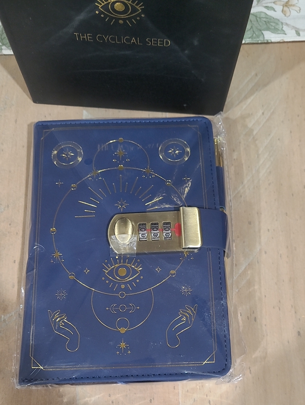 Blue Combination Lock Journal/Diary New In Box